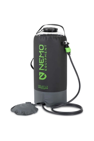 Nemo Helio LX Pressure Shower Black/Apple Green 8116.66032010 wassen online bestellen bij Kathmandu Outdoor & Travel