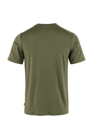Fjällräven Abisko Wool Short Sleeve Laurel Green 87193-625 shirts en tops online bestellen bij Kathmandu Outdoor & Travel