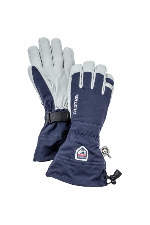 Hestra Army Leather Heli Ski glove Navy / Off White 30570-280 kleding accessoires online bestellen bij Kathmandu Outdoor & Travel