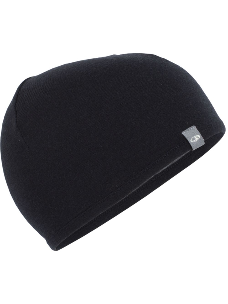 Icebreaker Pocket Hat Black/Gritstone hthr IBM200-IBA04 kleding accessoires online bestellen bij Kathmandu Outdoor & Travel