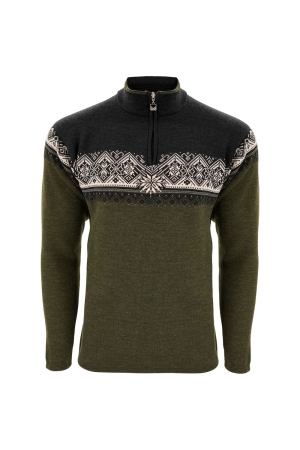 Dale Moritz Sweater darkgreen/d.gray/offw 91391-N fleeces en truien online bestellen bij Kathmandu Outdoor & Travel