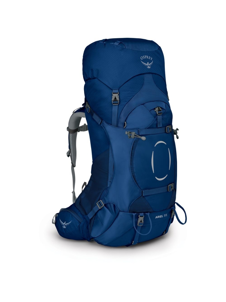 Osprey Ariel 55 M/L Women's Ceramic Blue 10002959 trekkingrugzakken online bestellen bij Kathmandu Outdoor & Travel