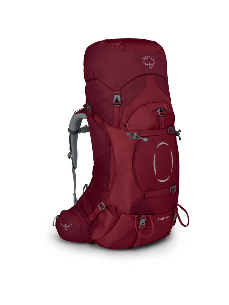 Osprey Ariel 55 M/L Women's Claret Red 10002887 trekkingrugzakken online bestellen bij Kathmandu Outdoor & Travel