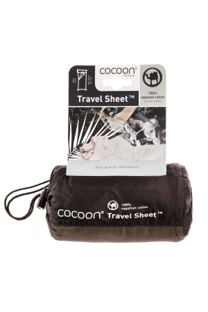 Cocoon Travelsheet, 100% Egyptian Cotton Khaki CECT25 lakenzakken en liners online bestellen bij Kathmandu Outdoor & Travel