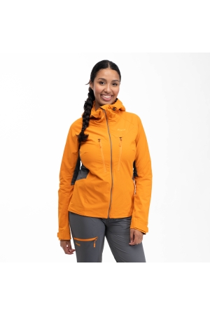 Bergans  Cecilie Mtn Softshell Jacket Women's Cloudberry Yellow/Solid Dark G