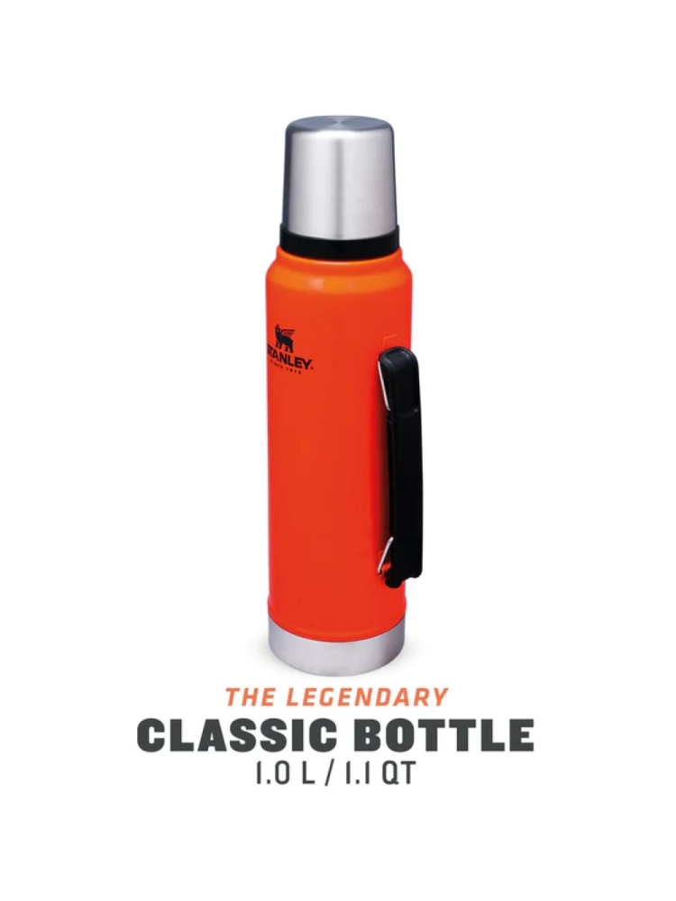 Stanley The Legendary Classic Bottle 1,0L Blaze Orange 10-08266-032 drinkflessen en thermosflessen online bestellen bij Kathmandu Outdoor & Travel