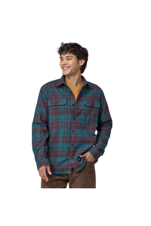 Patagonia  Long Sleeve Organic Cotton MW Fjord Flannel Shirt Ice Caps: Belay Blue