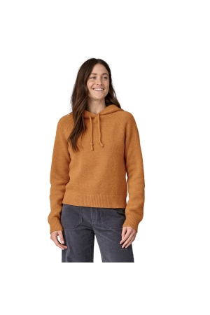 Patagonia  Recycled Wool-Blend Hooded P/O Sweater Women's Dried Mango
