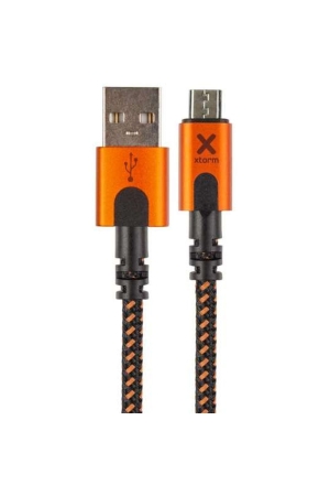 Xtorm Xtreme USB to Micro cable (1,5m) Black/Orange CXX001 energie & electronica online bestellen bij Kathmandu Outdoor & Travel
