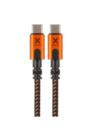 Xtorm Xtreme USB-C PD cable (1,5m) Black/Orange CXX005 energie & electronica online bestellen bij Kathmandu Outdoor & Travel