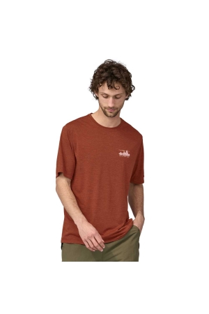 Patagonia  M's Cap Cool Daily Graphic Shirt '73 Skyline: Burl Red X-Dye