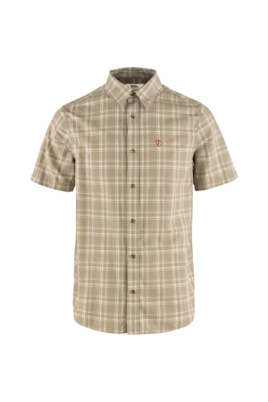 Fjällräven Övik Lite Shirt Short Sleeve Fossil-Chalk Rose 87038-118-302 shirts en tops online bestellen bij Kathmandu Outdoor & Travel