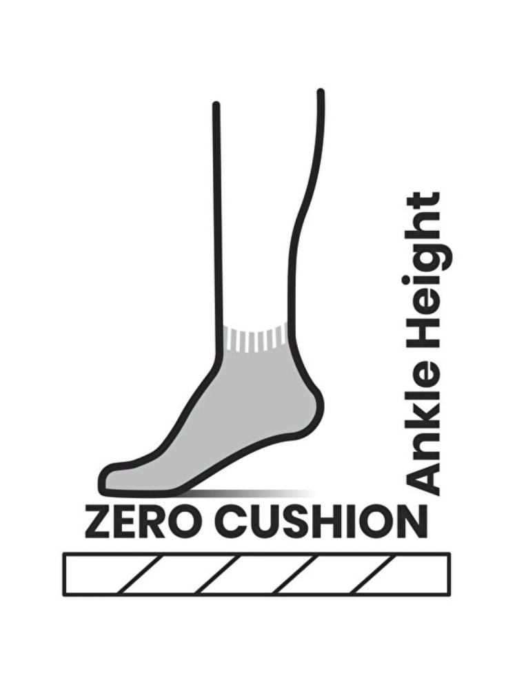 Smartwool Hike Zero Cushion Ankle Socks Performance Socks Wo Light Gray SW0026410391 sokken online bestellen bij Kathmandu Outdoor & Travel