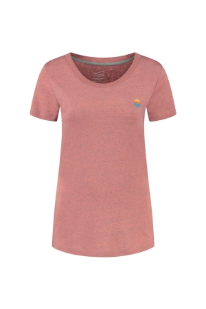 Blue Loop Originals Denimcel Sunset T-shirt Women's Salmon W-DST002-24-B231 shirts en tops online bestellen bij Kathmandu Outdoor & Travel