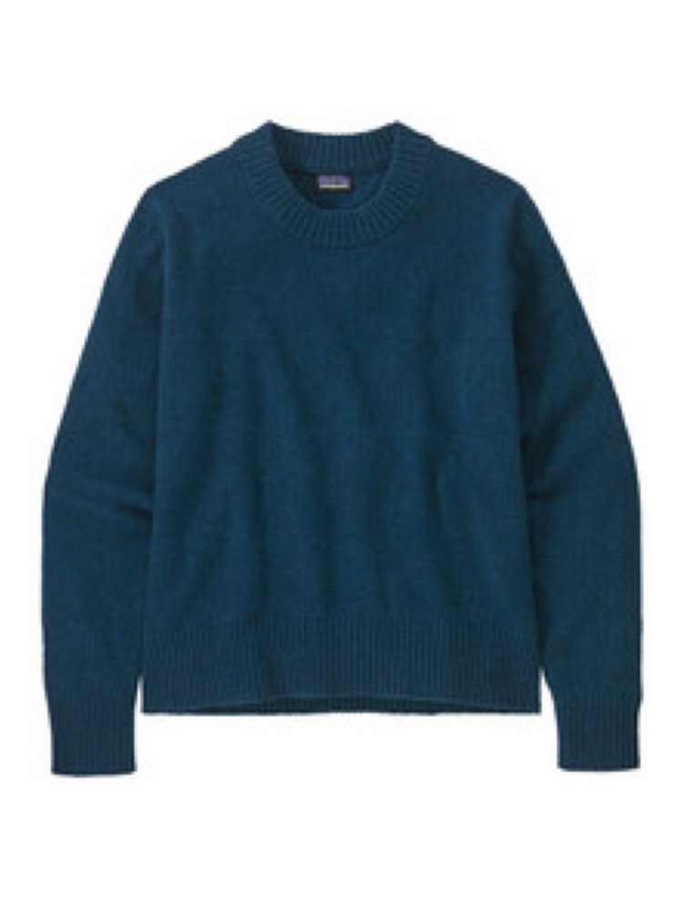Patagonia Recycled Wool-Blend Crewneck Sweater Women's Lagom Blue 51025-LMBE fleeces en truien online bestellen bij Kathmandu Outdoor & Travel