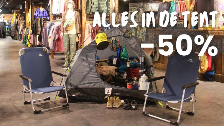 Alles in de tent 50 procent