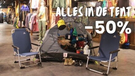 Alles in de tent 50 procent