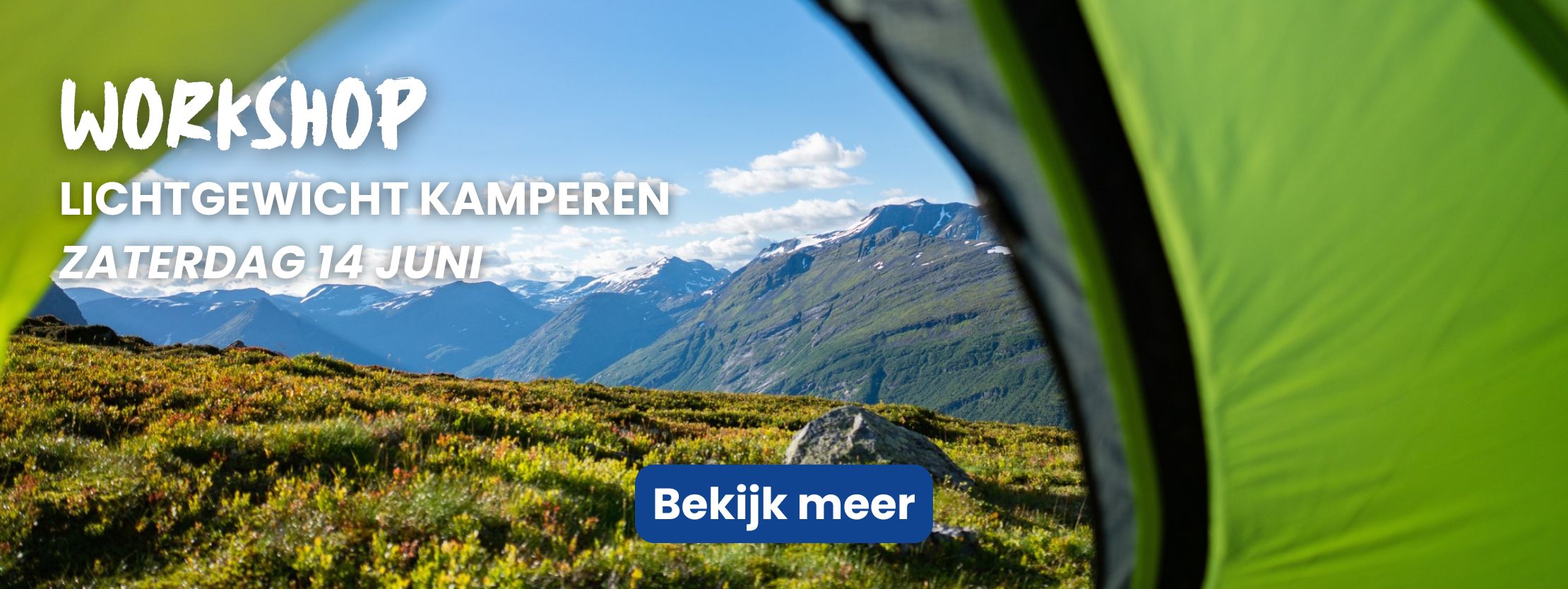 Workshop Lichtgewicht kamperen