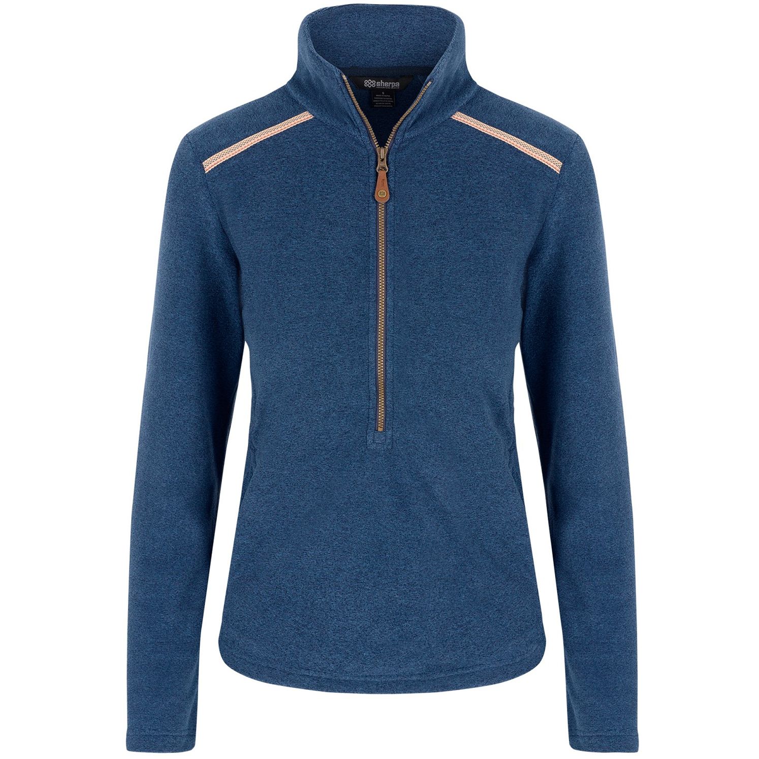 Sherpa Adventure Gear Rolpa Eco Pullover Zip Women s Rathee Blue SW26050 392 fleeces en truien online bestellen bij Kathmandu Outdoor Travel