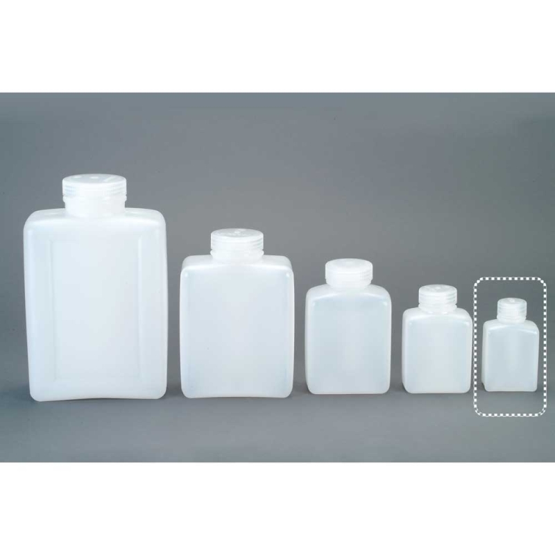 Nalgene HDPE Rectangle WM Bottle 125ml White