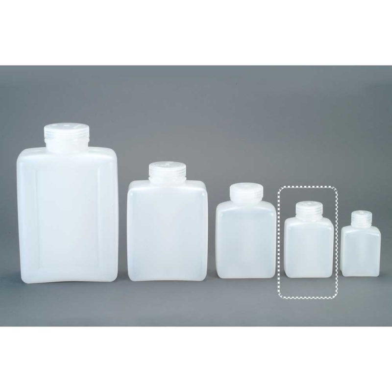 Nalgene HDPE Rectangle WM Bottle 250ml White