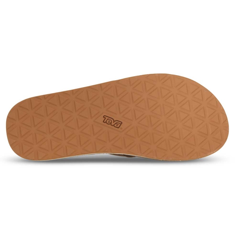 Teva Classic Flip Premium Leather Dark earth