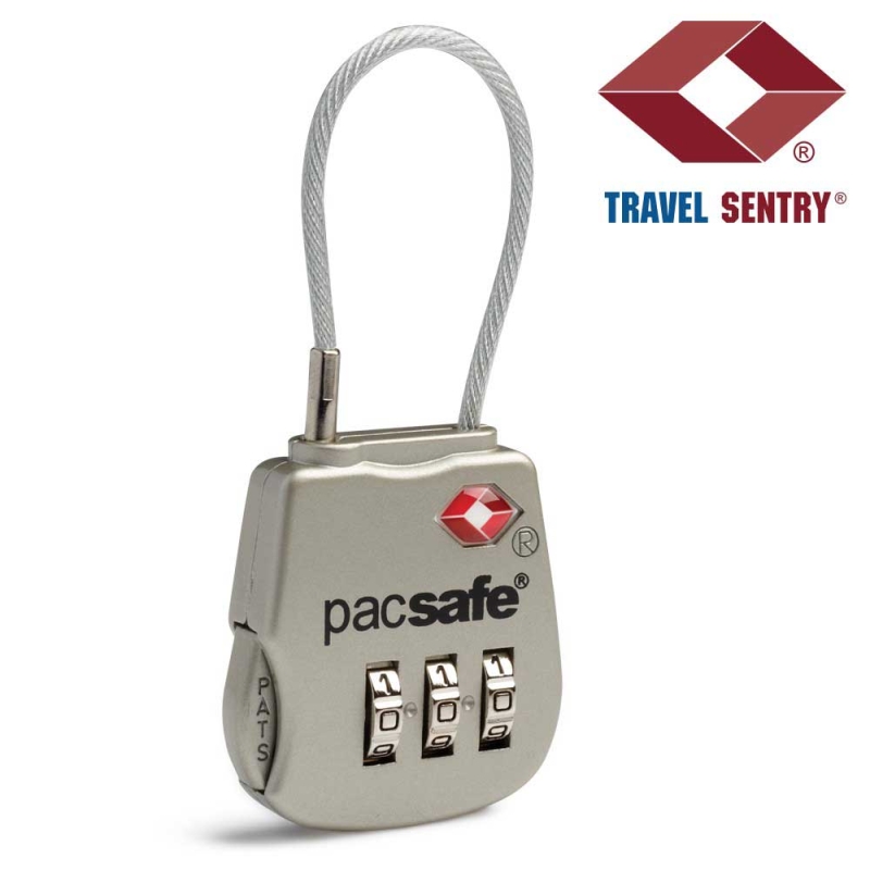 Pacsafe Prosafe 800 TSA lock Silver