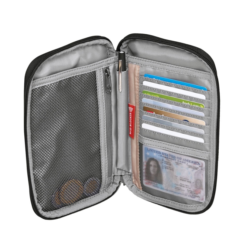 Eagle Creek RFID Travel Zip Organizer Jet black