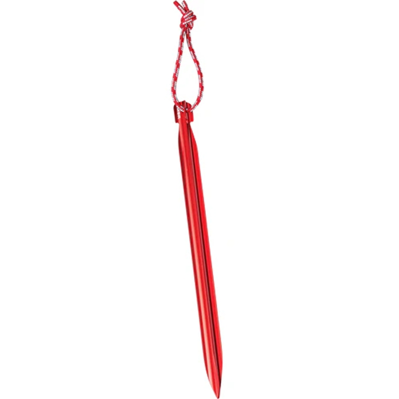 MSR Mini Groundhog Tent Stakes (6 stuks) Rood