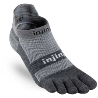 Injinji Run Lightweight No-Show wool Charcoal