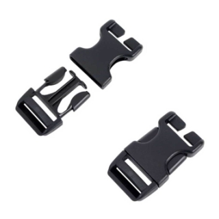 National Moulding Steekgesp 25mm Speciaal (2stuks) Zwart
