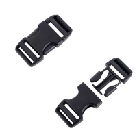 National Moulding Steekgesp 25mm dual 2stuks Zwart