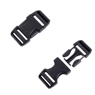 National Moulding Steekgesp 25mm dual 2stuks Zwart