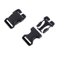National Moulding Steekgesp 25mm Speciaal II (2stuks) Zwart