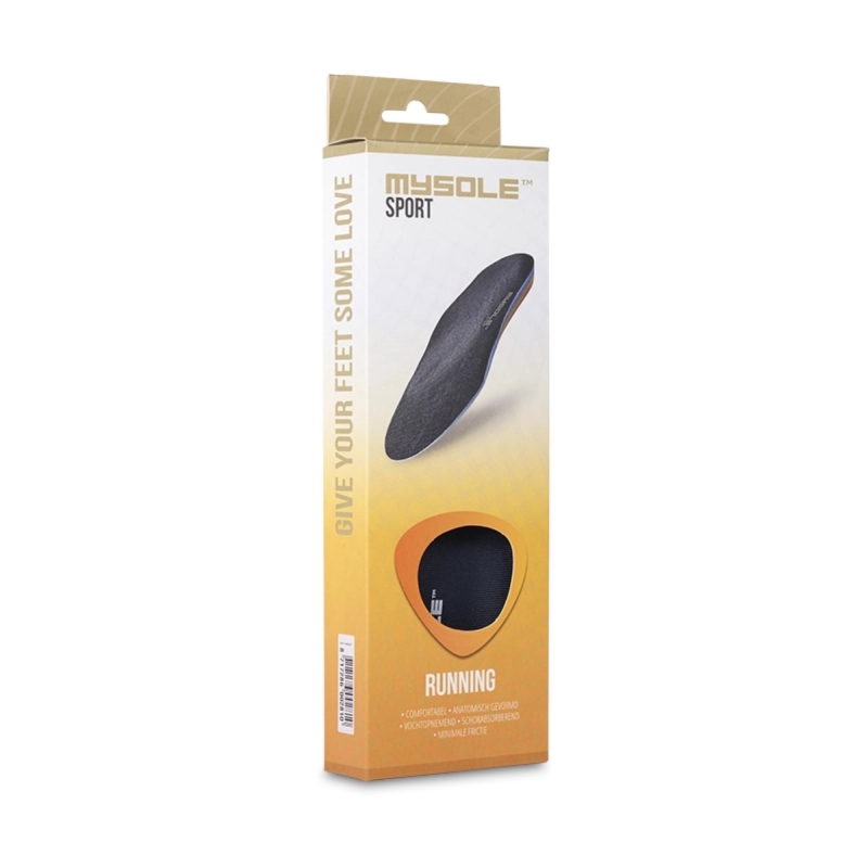 MySole Running Sport Zwart inlegzool
