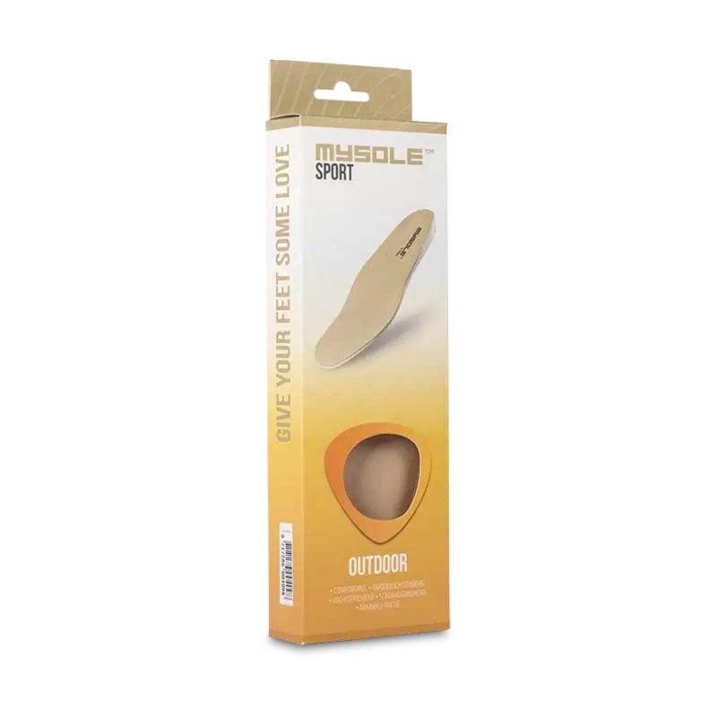 MySole Sport Outdoor Lichtbruin inlegzool