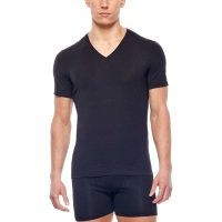 Icebreaker Anatomica Short Sleeve V Black