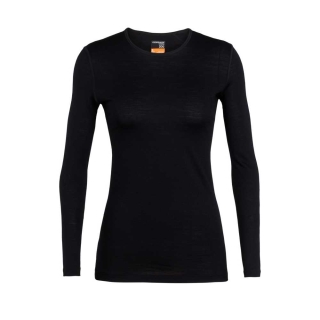 Icebreaker 200 Oasis Long Sleeve Crewe Women's Black