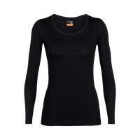 Icebreaker 200 Oasis Long Sleeve Scoop Women's Black