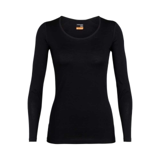 Icebreaker 200 Oasis Long Sleeve Scoop Women's Black