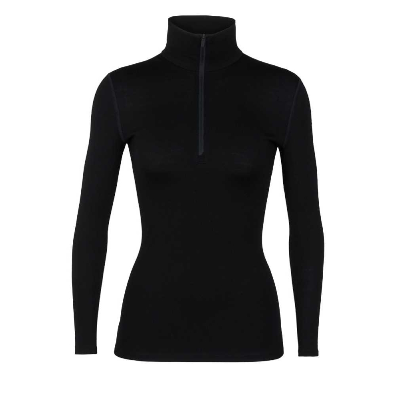 Icebreaker 260 Tech Long Sleeve Half Zip Women's Black*