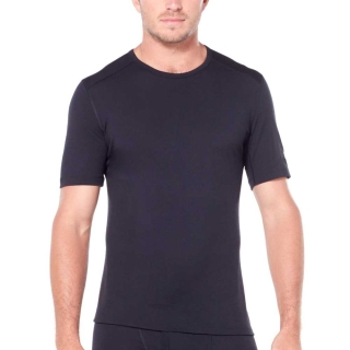 Icebreaker 200 Oasis Short Sleeve Crewe Black