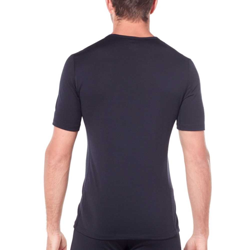 Icebreaker 200 Oasis Short Sleeve Crewe Black