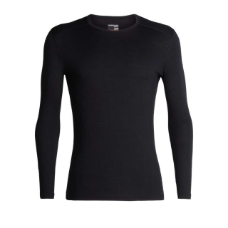 Icebreaker 200 Oasis Long Sleeve Crewe Black
