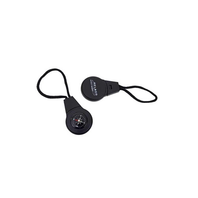 Relags Mini Kompas voor aan rits Black