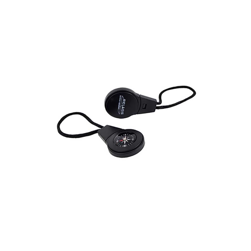 Relags Mini Kompas voor aan rits Black