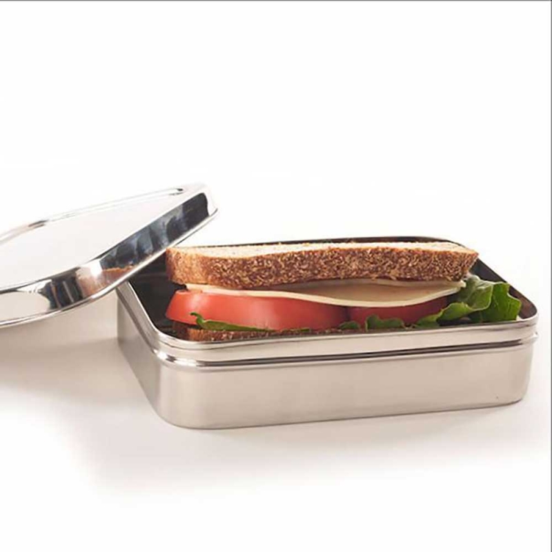 Eco Lunch Box Solo Rectangle RVS