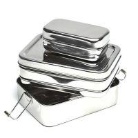 Eco Lunch Box Three-in-one Classic RVS
