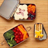Eco Lunch Box Three-in-one Classic RVS
