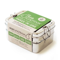 Eco Lunch Box Three-in-one Classic RVS